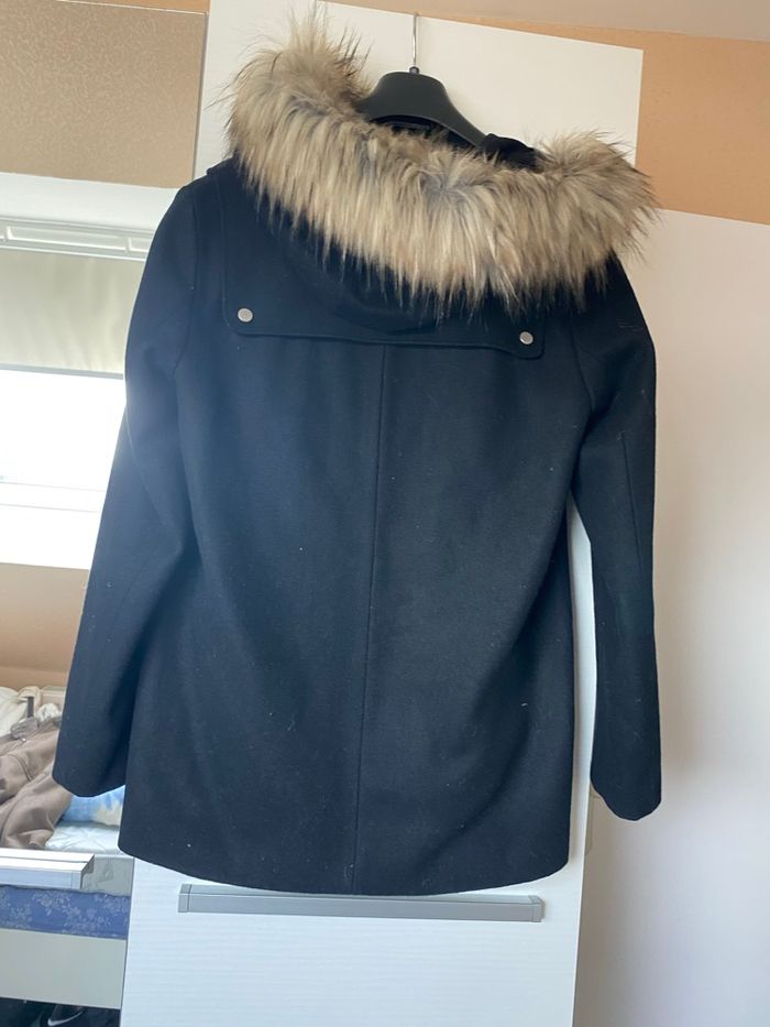 Manteau 3/4 capuche fourree - photo numéro 2