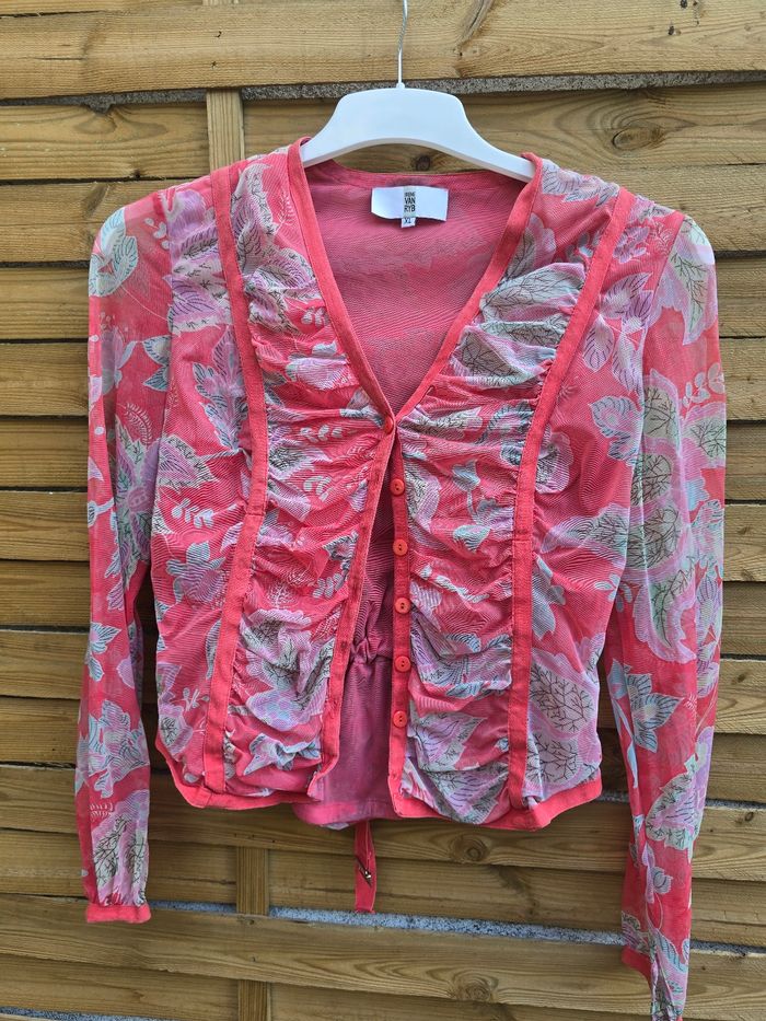 Cardigan top mesh 🍒vintage Irène van ryb🍒taille 38/40 - photo numéro 7