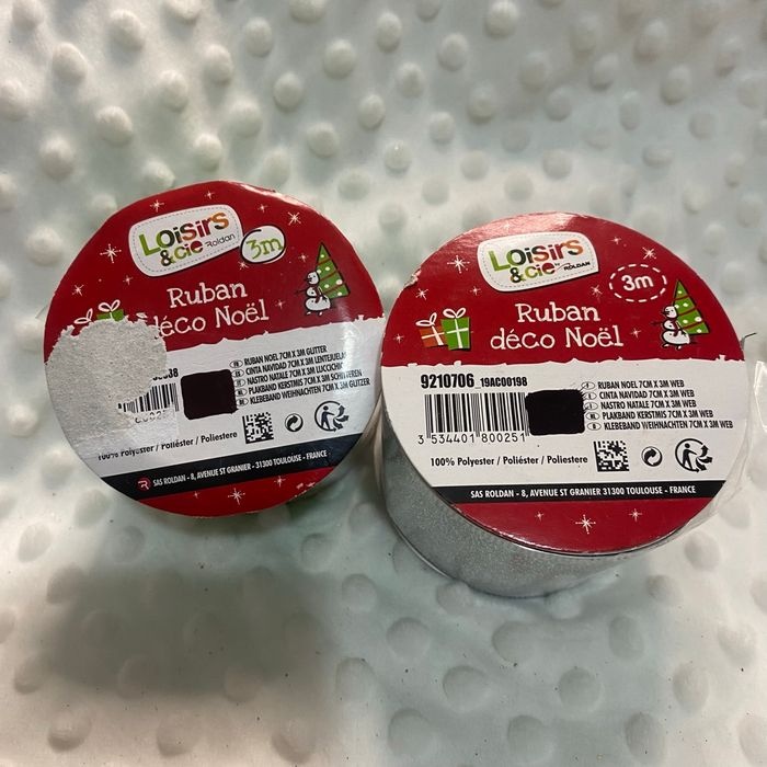 ✨ Lot de 2 rubans pailletés de Noël 🎄 - photo numéro 4