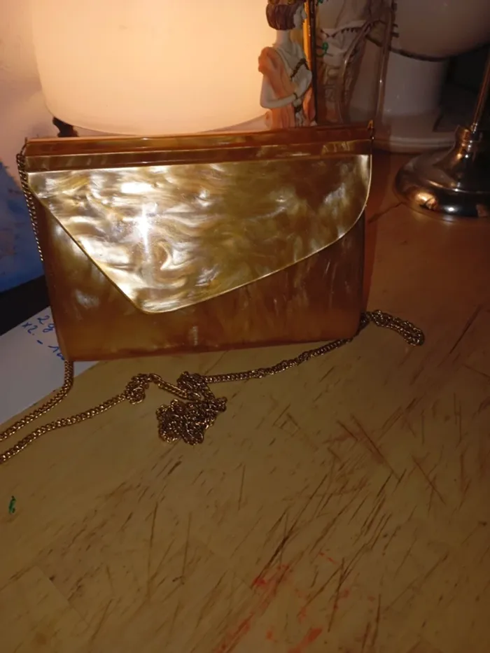 Sac vintage nacré magnifique - photo numéro 2