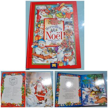 Grand livre tout carton 🎄 Merveilleux Noël 🎅  Contes, chants et poèmes