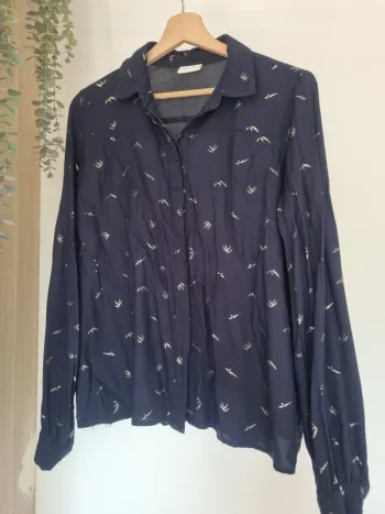 Chemisier bleu marine VILA
