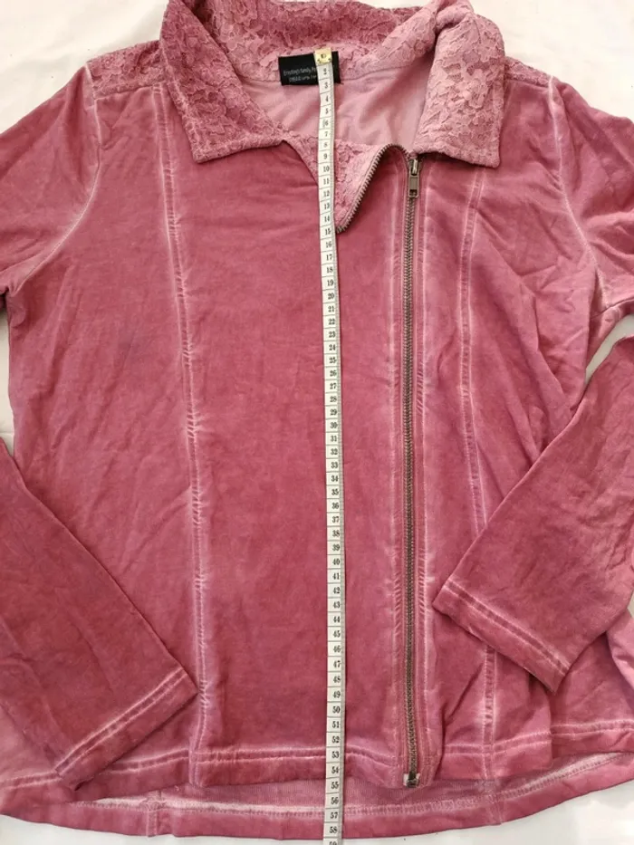 Veste légère effet perfecto mais matière gilet Gina Benotti taille 40. - photo numéro 5