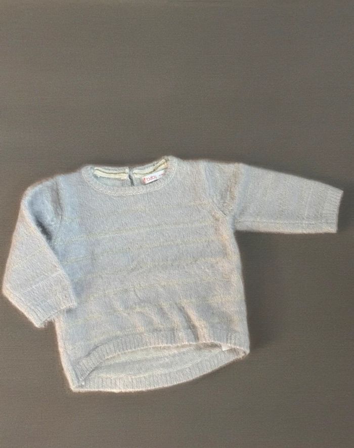 Pull doux blanc doré Gémo
