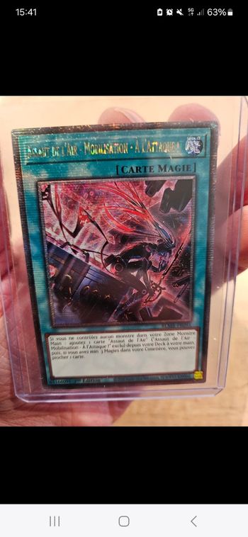 Carte Yugioh  Assaut de l'air mobilisation à l'attaque  qcr
