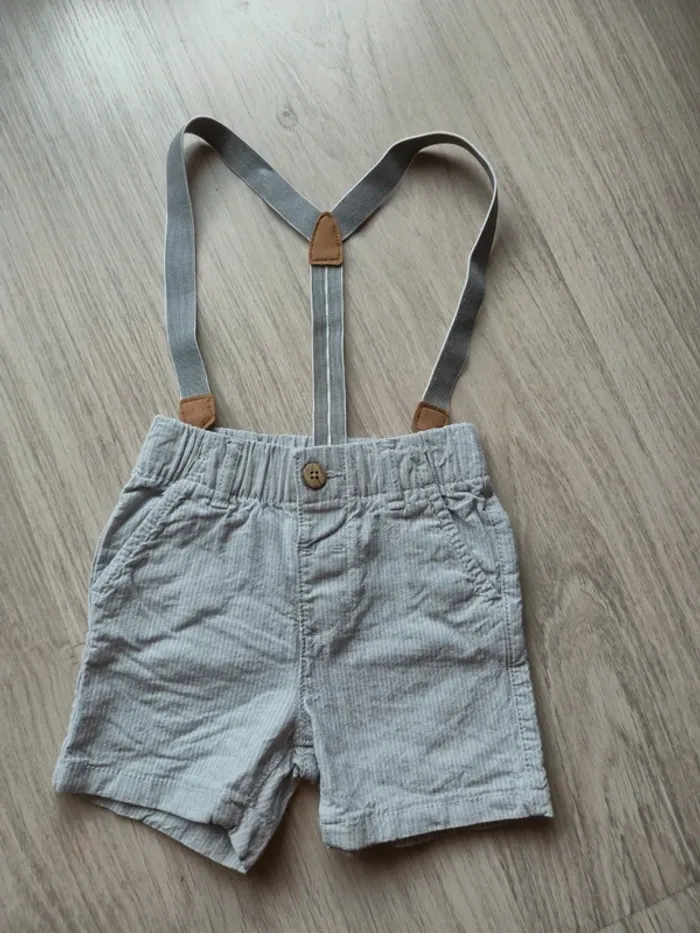 Short avec bretelles amovibles