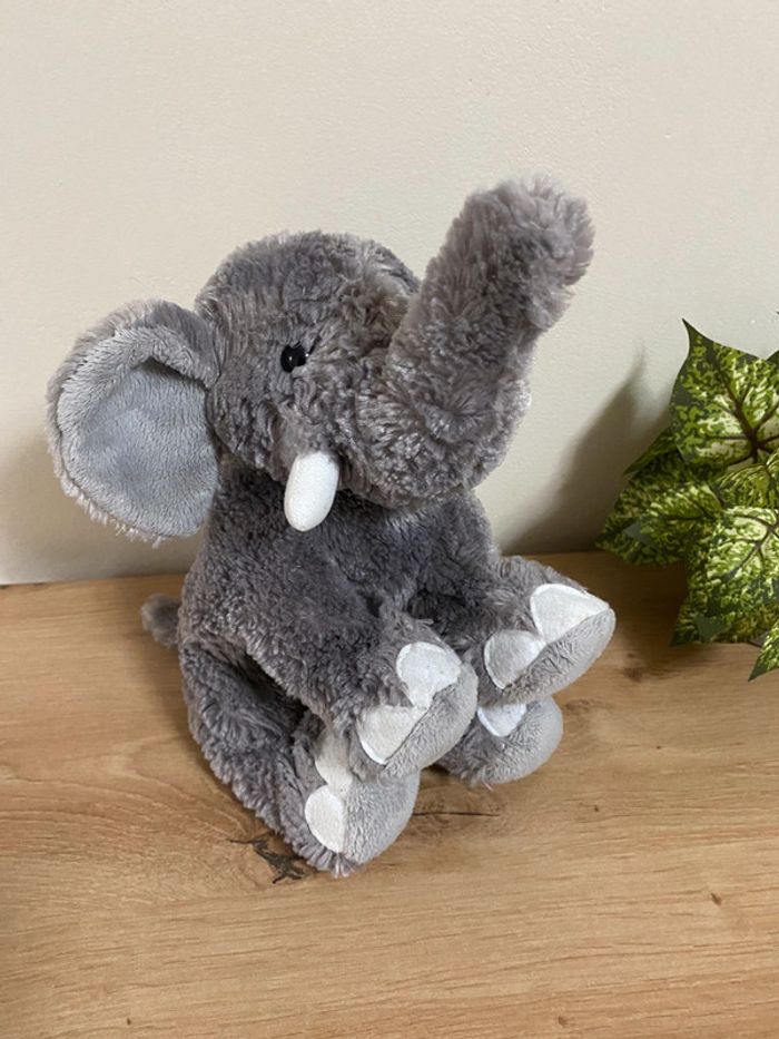 Doudou peluche éléphant gris créations dani