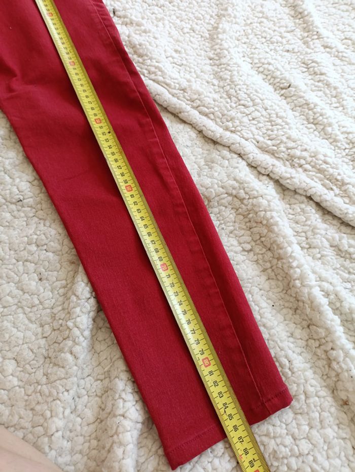 Jean skinny rouge – Mango – taille 38 mignon cute - photo numéro 5