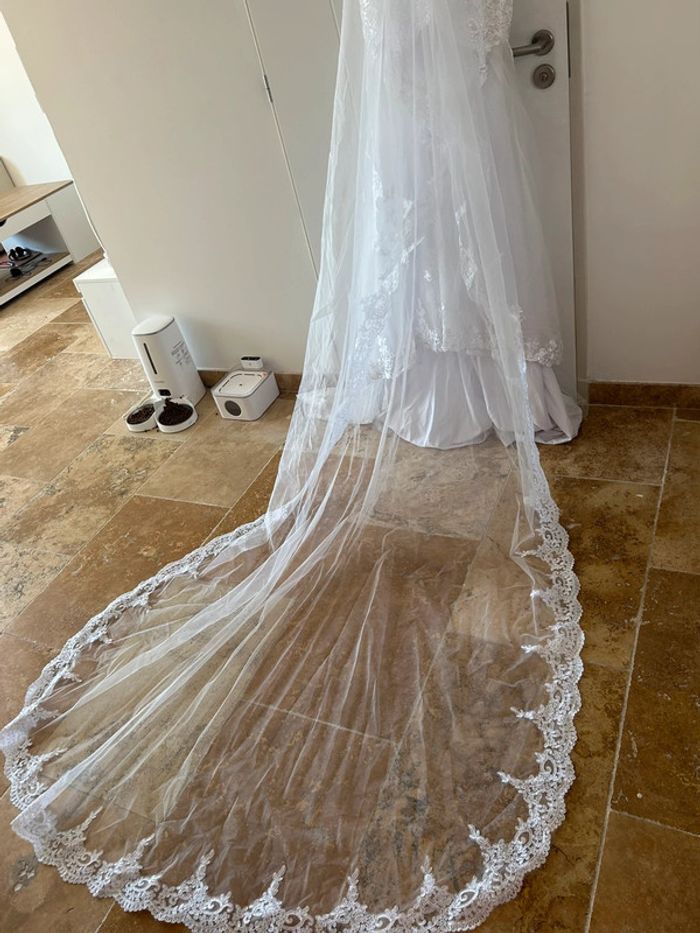 Robe de mariée + voile - photo numéro 12