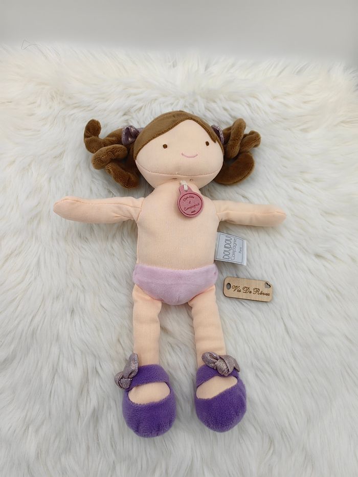 Doudou poupée Chiffon Lollipop Demoiselle Pretty Rose DC3133