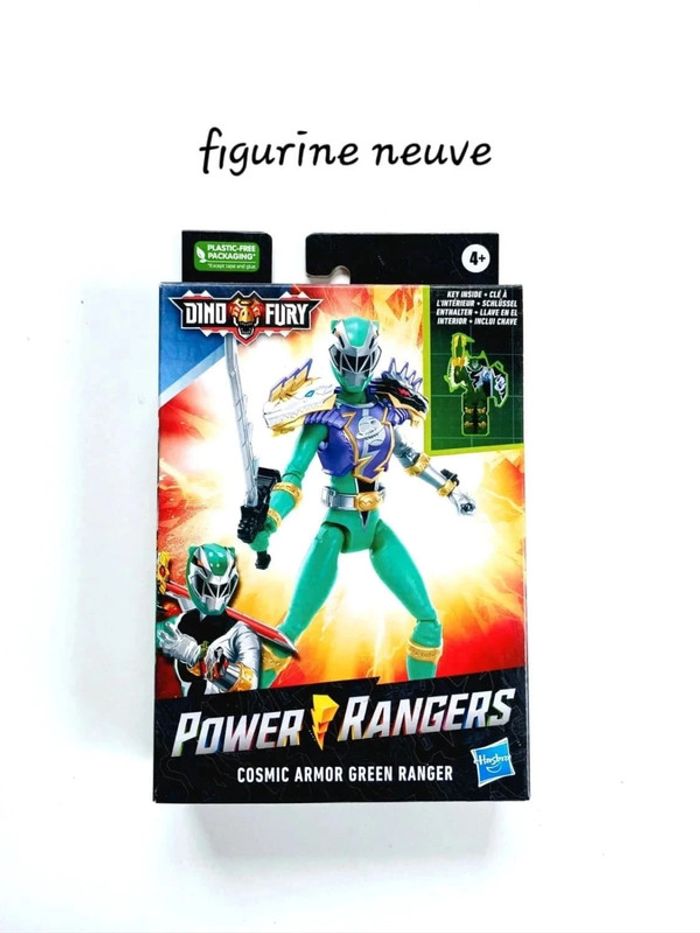 Figurine Power Rangers Dino Fury Cosmic Armor Green Ranger