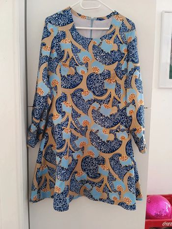 Robe 70's handmade doublée taille 38