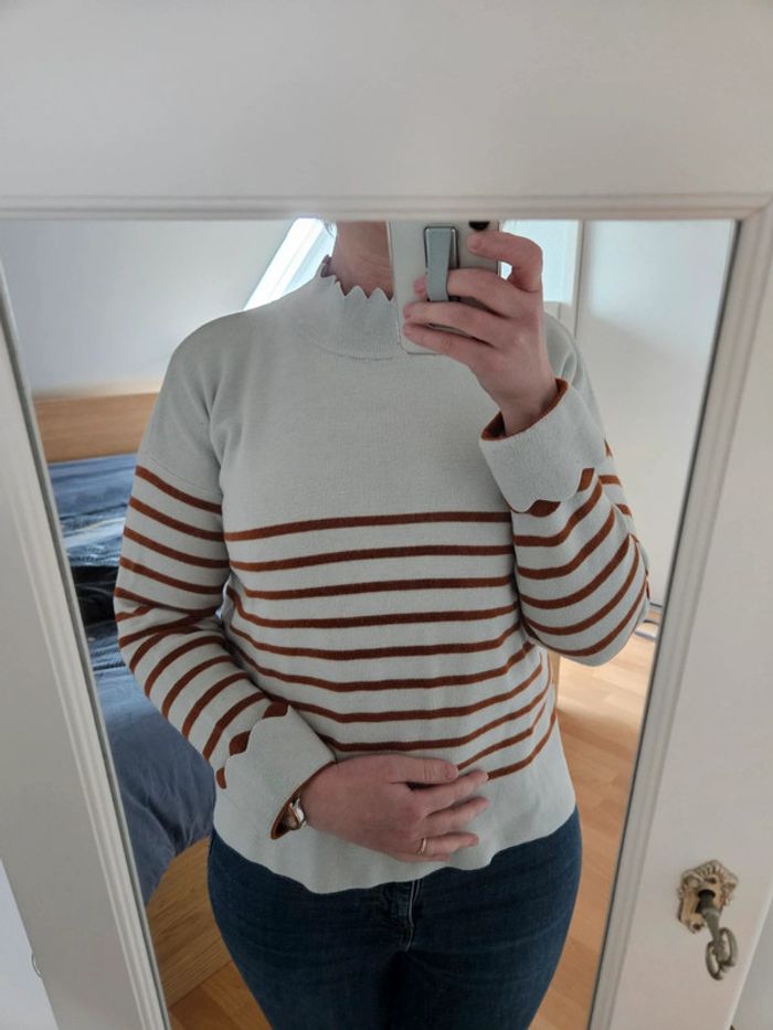 Pull rayé S/M