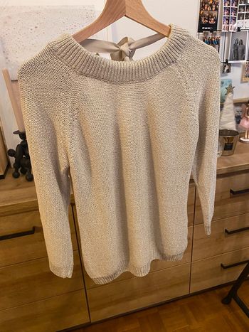Pull mailles beige JBC