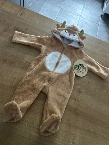 Sur pyjama maille peluche moumoute Renne