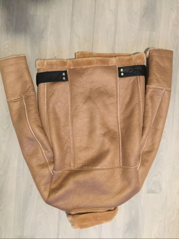 Manteau aviateur Camel taille M - photo numéro 3