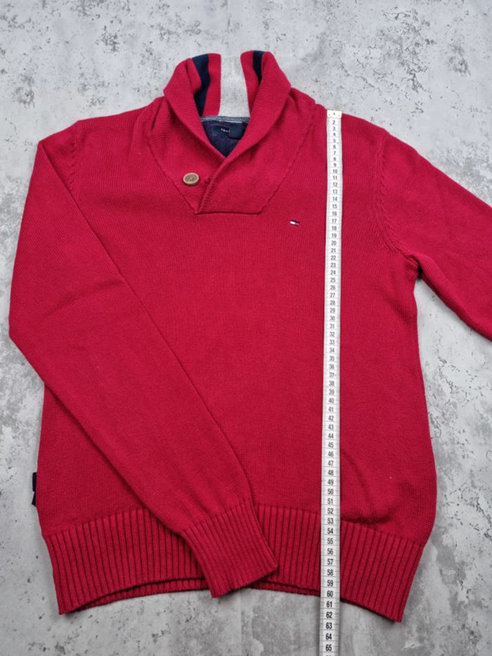 Pull col châle Tommy Hilfiger rouge XS Hommes - photo numéro 10