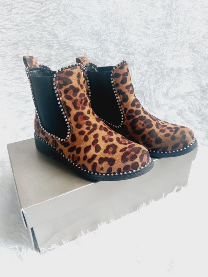 Bottines léopard