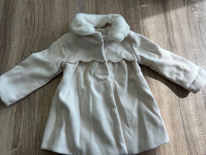 Manteau avec col fourrure