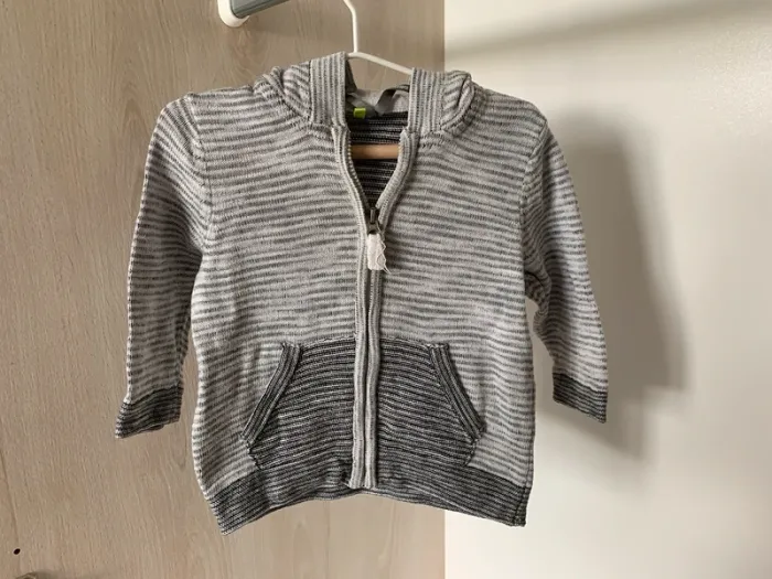 Gilet zippé a capuche bébé garçon
