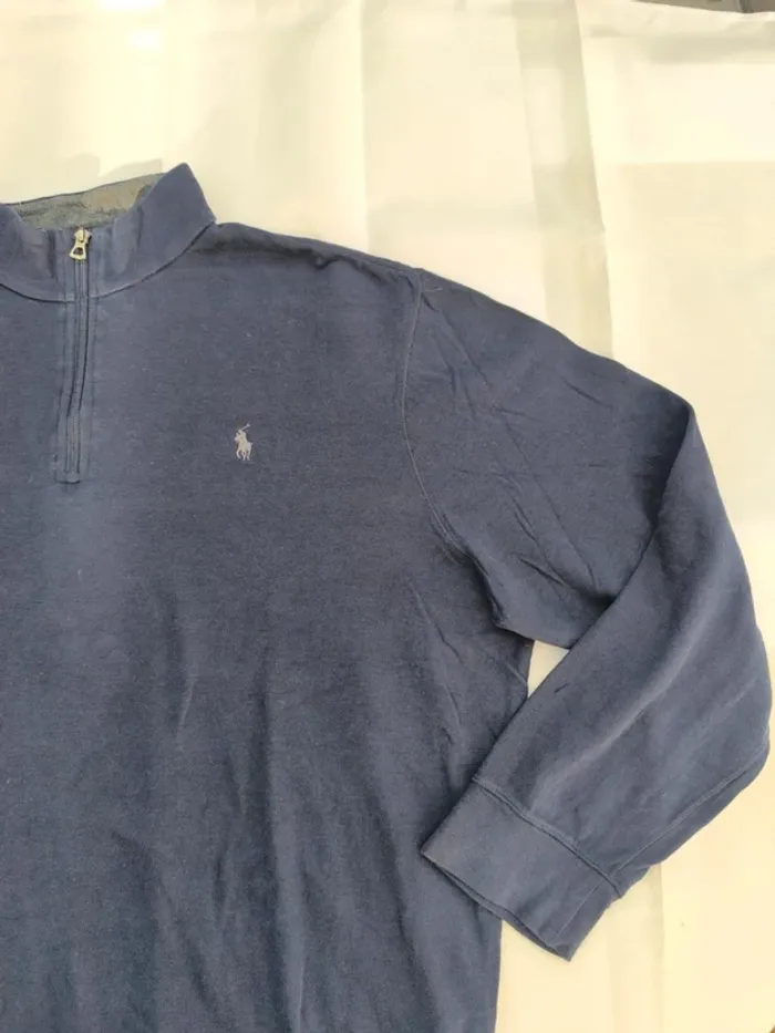 Joli pull homme Ralph Lauren 1/4 zip taille XXL excellent état - photo numéro 4