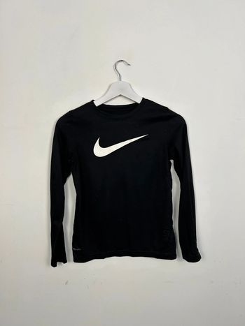 T-shirt Manches Longues Nike Dri-FIT Noir Homme M | Très Bon État | Sportwear | TN66