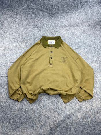 Sweat-Shirt Vintage Varsity USA Preppy 90’s Beige M