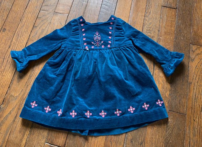 Robe velour sergent major 3 mois