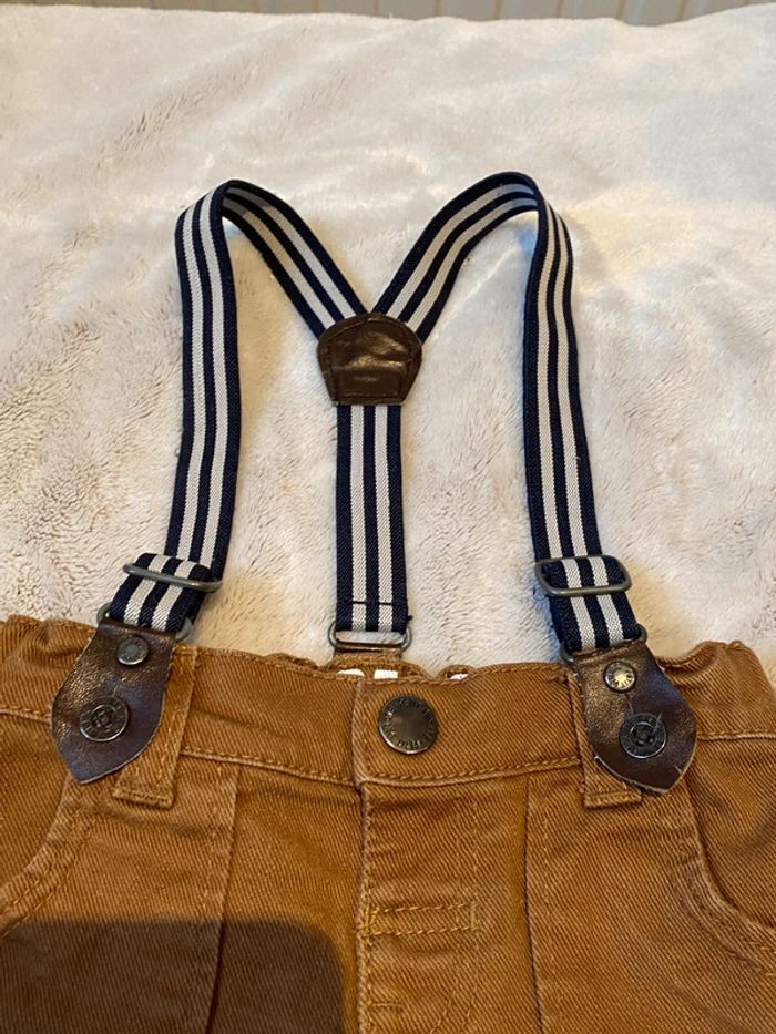 Pantalon avec bretelles 6 mois - photo numéro 2