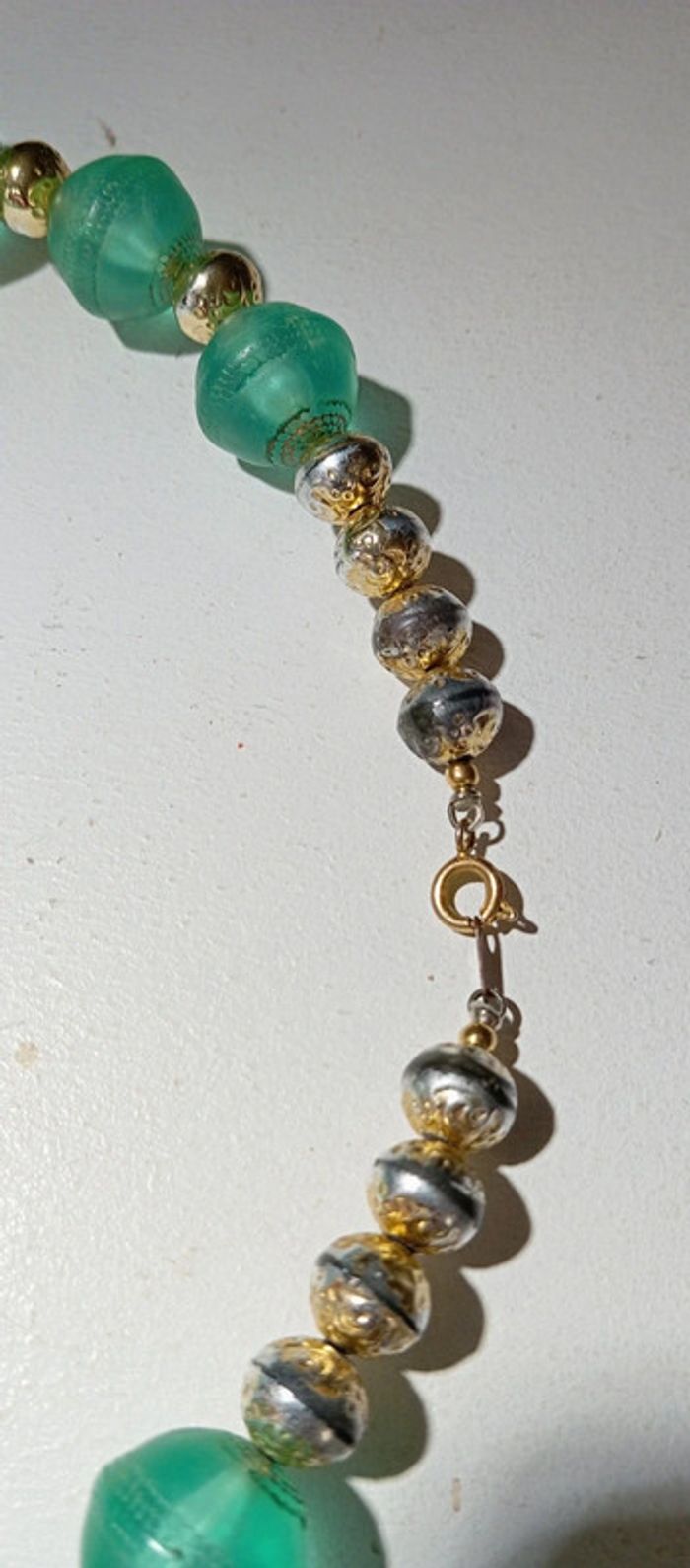 Collier grosses perles transparentes - photo numéro 6