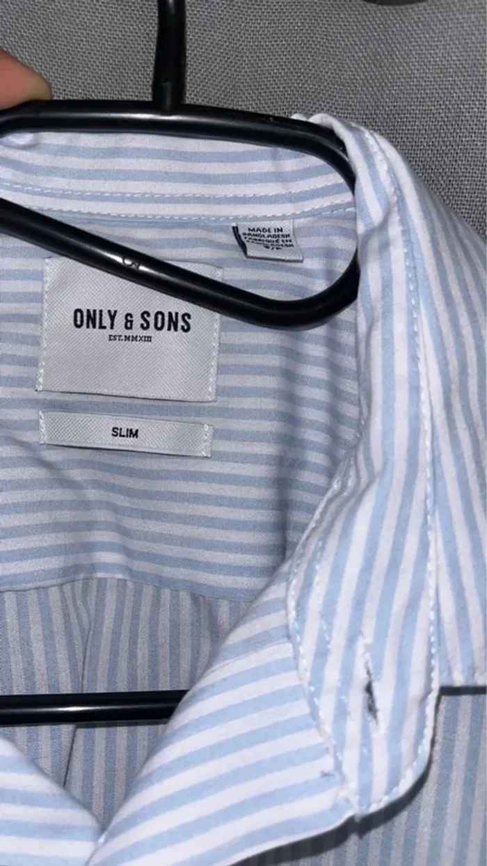 Chemise manche courte à rayures homme - photo numéro 2