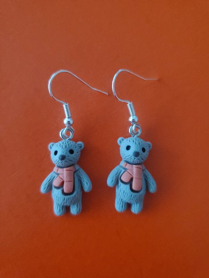 Boucles d oreille mignon ourson