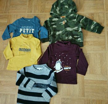 Lots de 9 vêtements garçon 6 mois