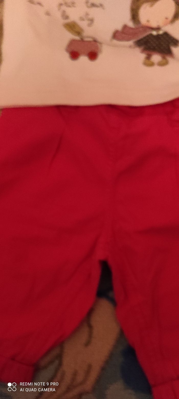 Ensemble tee-shirt à manches longues et pantalon plus 6 mois - photo numéro 7