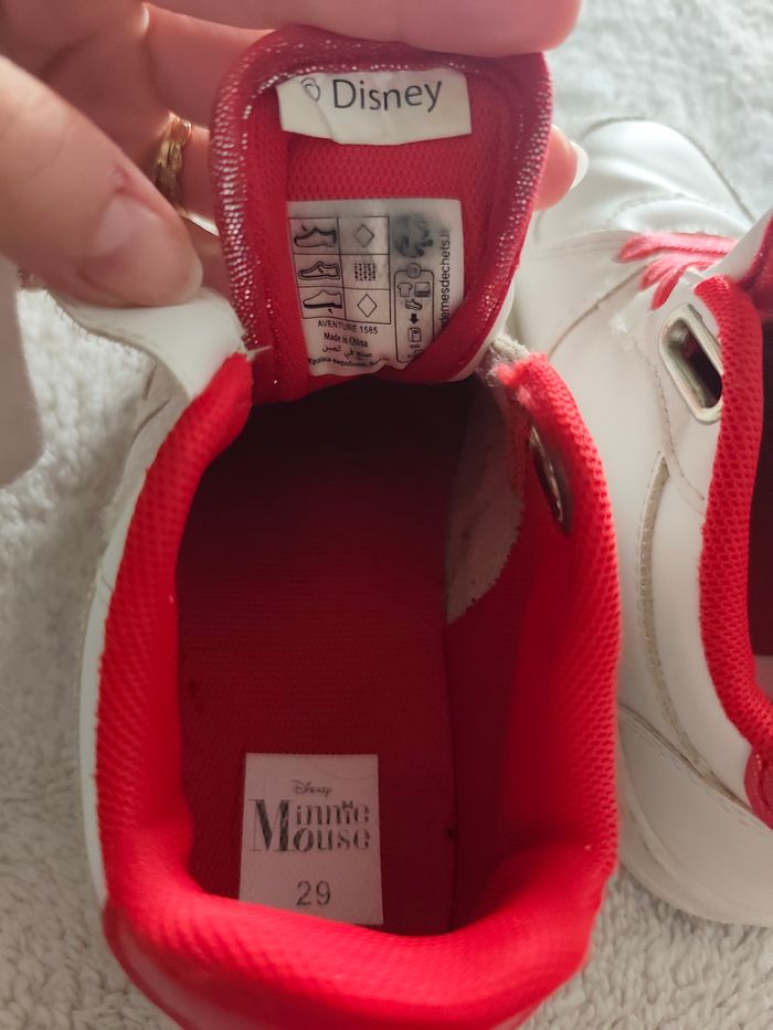 Baskets Minnie Mouse Disney blanches T29 ❤️ - photo numéro 9
