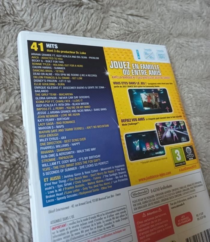 Jeu de Wii | " Just Dance 2015 " 🌞 - photo numéro 2