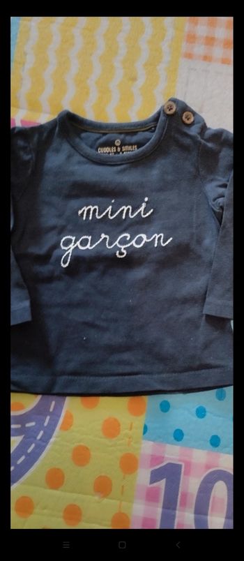 Tee shirt bébé garçon 3 mois
