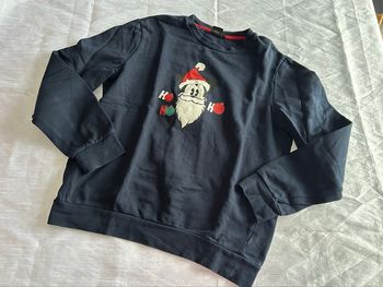 Sweat bleu marine Mickey Noël