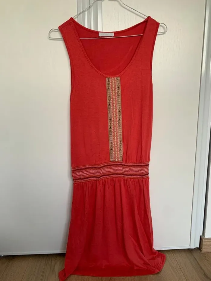 Robe bohème corail