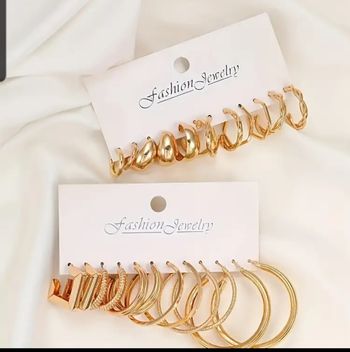 Lot 12 paires de boucles d'oreilles femme neuf