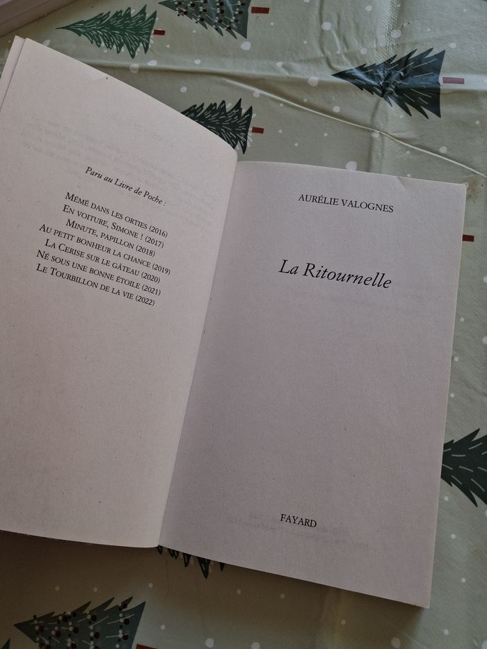 Livre " La Ritournelle " d'Aurélie Valognes 🌸🎄 - photo numéro 2
