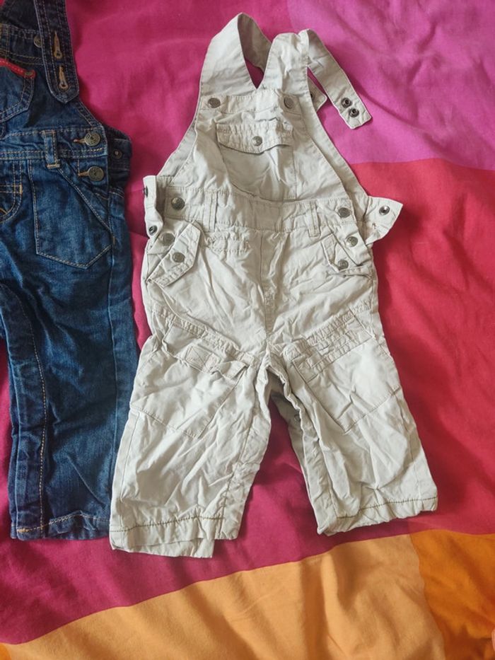 Lot 2 salopettes garçon 9 mois - photo numéro 3