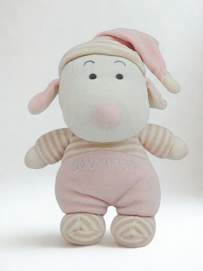 Doudou Baby Snoopy rose Jemini