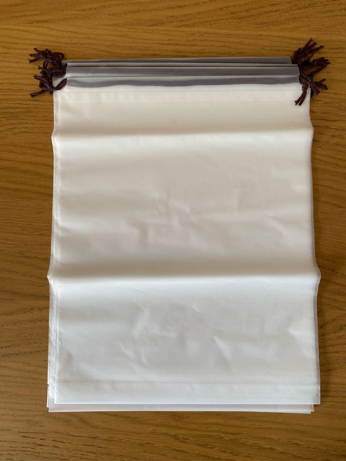 NEUF Lot de 10 sachets/pochettes blancs transparents - photo numéro 2