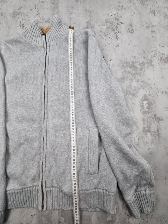 Gilet zippé fourré Tommy Hilfiger gris clair M Hommes - photo numéro 10