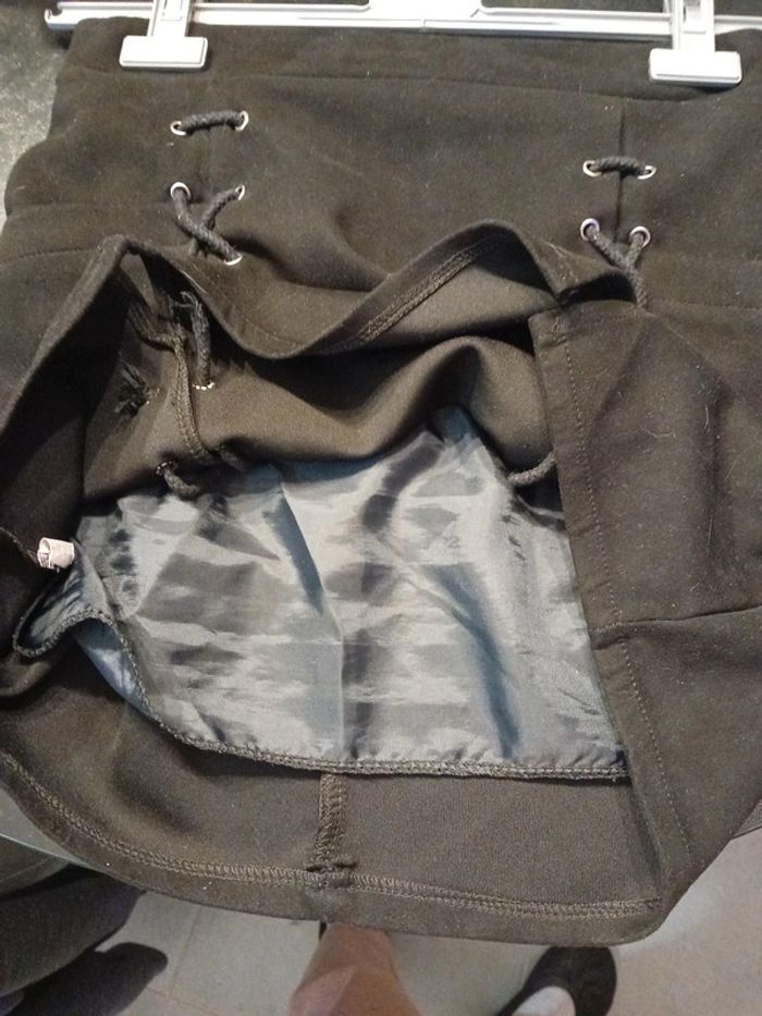 Jupe Mini Noir M/38 Velour - photo numéro 9