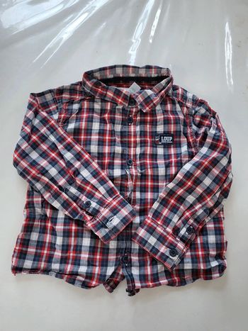 Chemise à carreaux taille 23 mois
