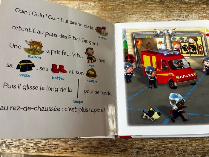 Livre p’tit garçon pompier - photo numéro 4
