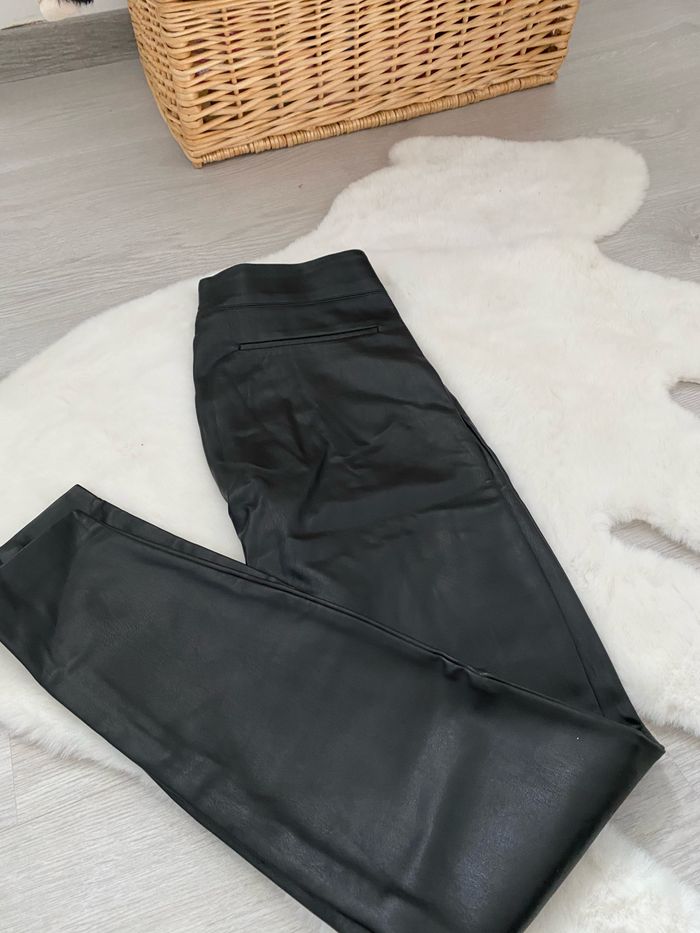 Jean skinny simili cuir