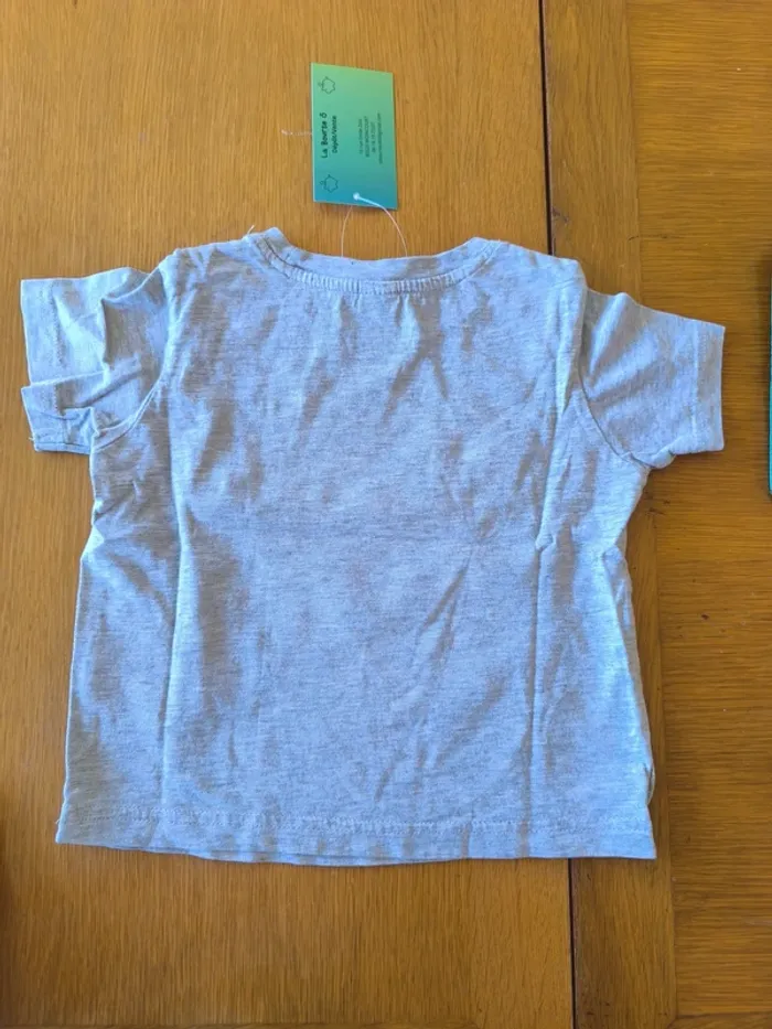 315110 Tee-shirt MC gris garçon 3 ans - photo numéro 2